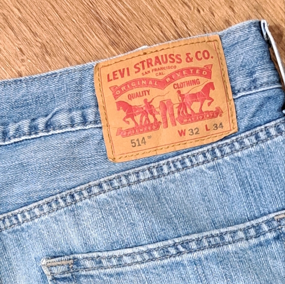 Levi's Men's 514 Straight Indigo Denim Jean 32W/34L - Picture 12 of 12